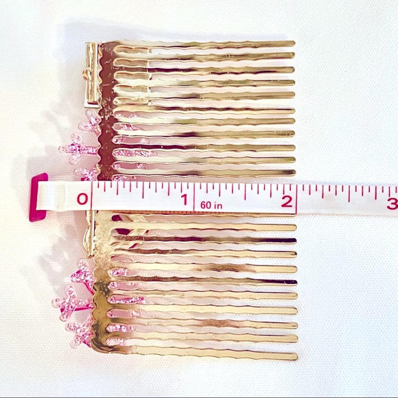 Betsey Johnson ‘Pink XMAS’ Hair Comb & Hair Pin Set NWT/HTF! - Picture 13 of 15